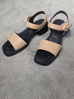 Aersoles Dorian Block Heel Sandals with Ankle Strap